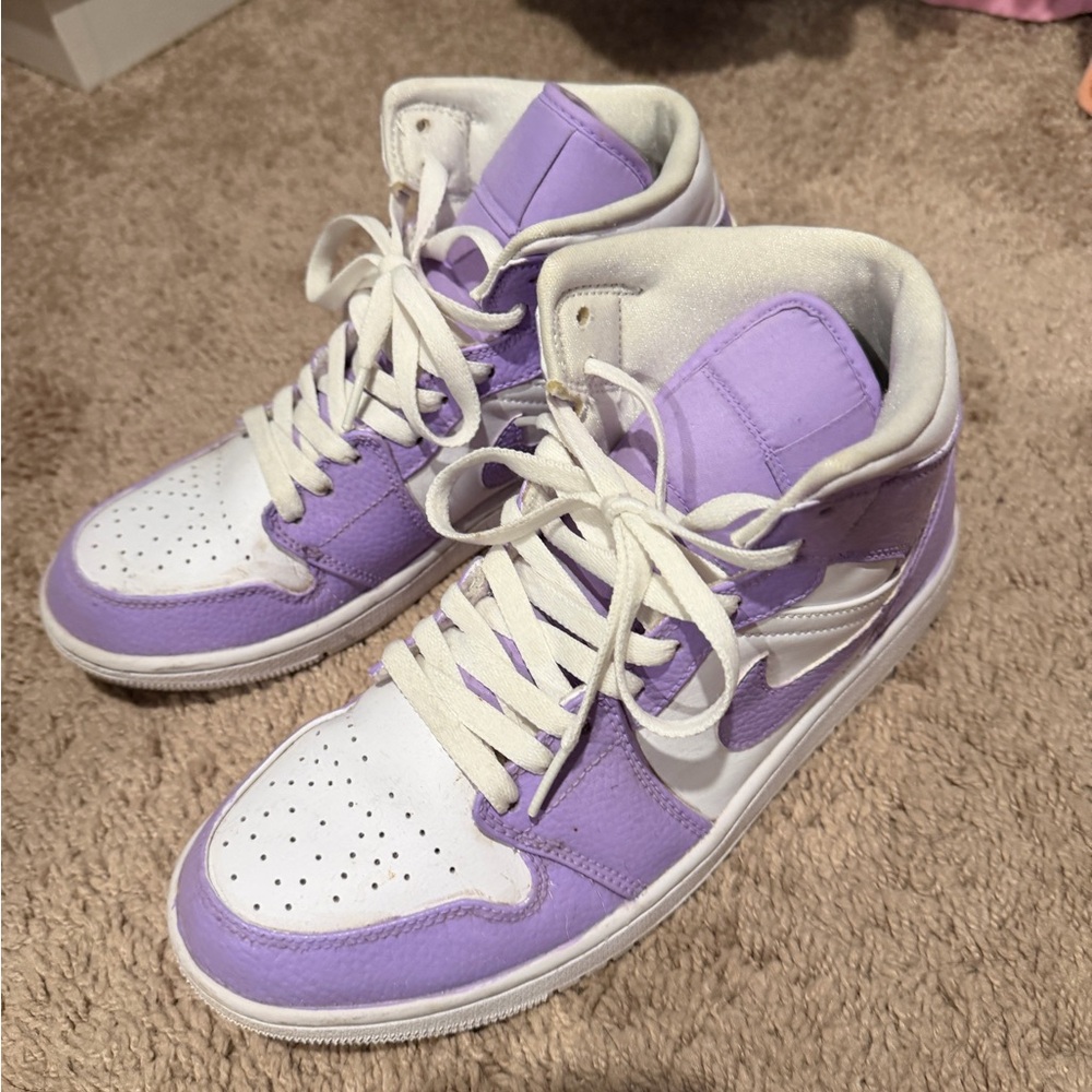 Purple Custom Jordans - Picture 4 of 6